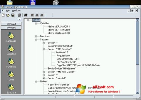 لقطة شاشة NSIS لنظام التشغيل Windows 7