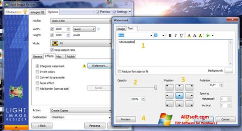 لقطة شاشة Light Image Resizer لنظام التشغيل Windows 7