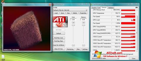 لقطة شاشة ATITool لنظام التشغيل Windows 7