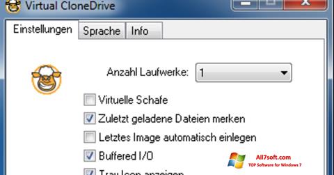 لقطة شاشة Virtual CloneDrive لنظام التشغيل Windows 7