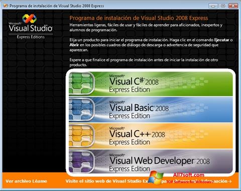 لقطة شاشة Microsoft Visual Studio لنظام التشغيل Windows 7