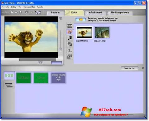 لقطة شاشة WinDVD Creator لنظام التشغيل Windows 7