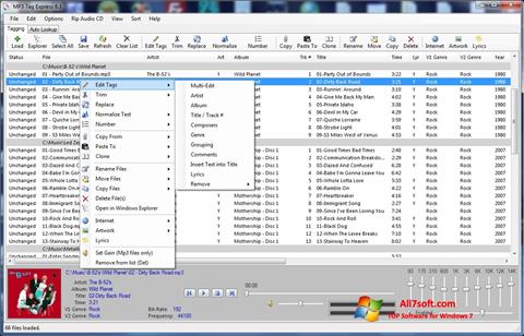 لقطة شاشة Mp3tag لنظام التشغيل Windows 7