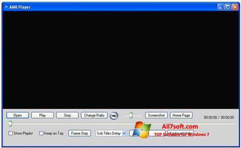 لقطة شاشة AMR Player لنظام التشغيل Windows 7