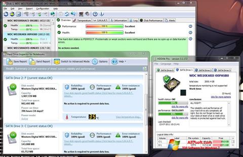 لقطة شاشة HDD Health لنظام التشغيل Windows 7