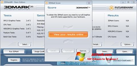لقطة شاشة 3DMark06 لنظام التشغيل Windows 7
