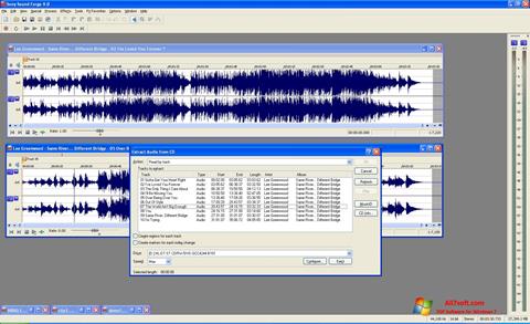 لقطة شاشة Sound Forge لنظام التشغيل Windows 7