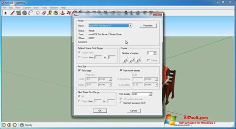لقطة شاشة SketchUp Make لنظام التشغيل Windows 7