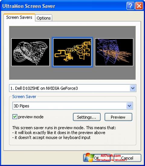 لقطة شاشة UltraMon لنظام التشغيل Windows 7