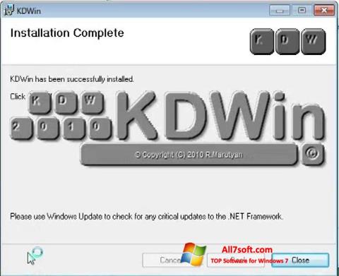 لقطة شاشة KDWin لنظام التشغيل Windows 7