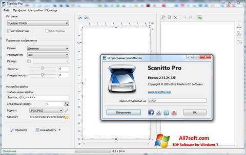 لقطة شاشة Scanitto Pro لنظام التشغيل Windows 7