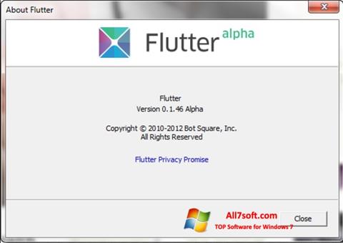 لقطة شاشة Flutter لنظام التشغيل Windows 7