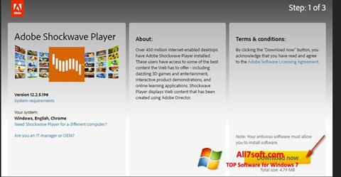 لقطة شاشة Shockwave Player لنظام التشغيل Windows 7