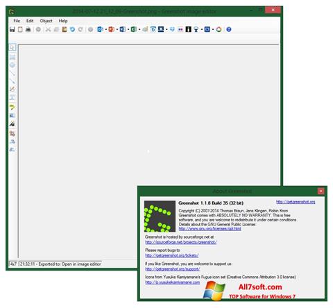 لقطة شاشة Greenshot لنظام التشغيل Windows 7