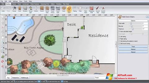 لقطة شاشة Realtime Landscaping Architect لنظام التشغيل Windows 7