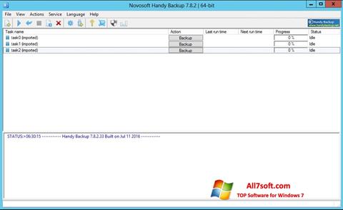 لقطة شاشة Handy Backup لنظام التشغيل Windows 7