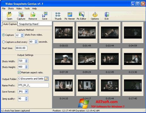 لقطة شاشة SnapShot لنظام التشغيل Windows 7
