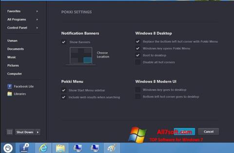 لقطة شاشة Pokki لنظام التشغيل Windows 7