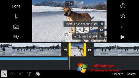 لقطة شاشة iMovie لنظام التشغيل Windows 7