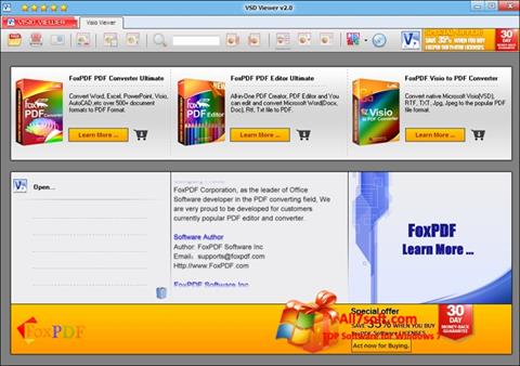 لقطة شاشة VSD Viewer لنظام التشغيل Windows 7