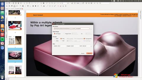 لقطة شاشة Master PDF Editor لنظام التشغيل Windows 7