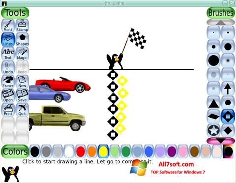 لقطة شاشة Tux Paint لنظام التشغيل Windows 7