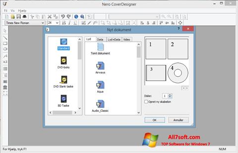 لقطة شاشة Nero Cover Designer لنظام التشغيل Windows 7