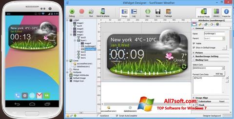 لقطة شاشة XWidget لنظام التشغيل Windows 7