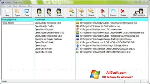 لقطة شاشة Typle لنظام التشغيل Windows 7