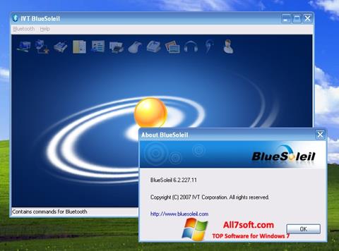 لقطة شاشة BlueSoleil لنظام التشغيل Windows 7