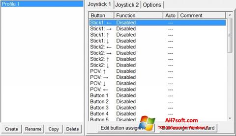لقطة شاشة JoyToKey لنظام التشغيل Windows 7