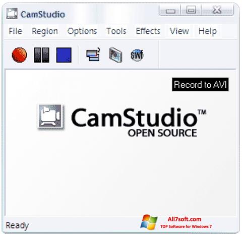 لقطة شاشة CamStudio لنظام التشغيل Windows 7