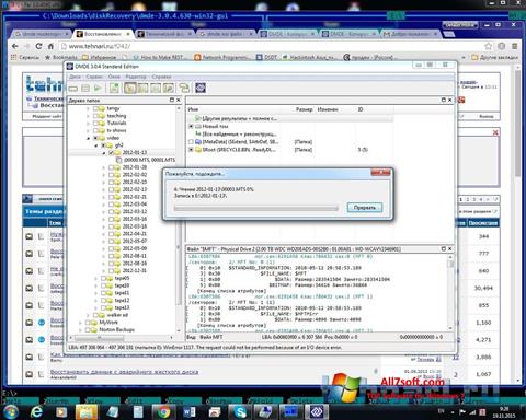 لقطة شاشة DMDE لنظام التشغيل Windows 7