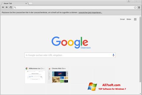 لقطة شاشة Google Chrome لنظام التشغيل Windows 7