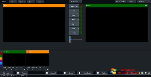 لقطة شاشة vMix لنظام التشغيل Windows 7