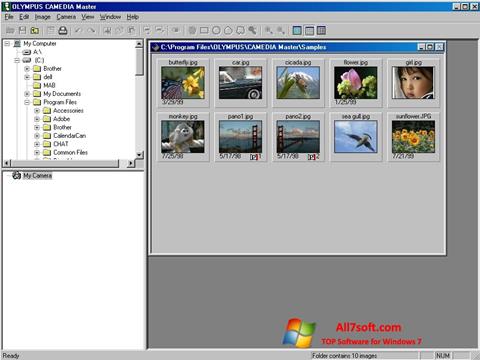 لقطة شاشة Olympus Master لنظام التشغيل Windows 7