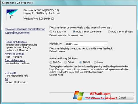 لقطة شاشة Kleptomania لنظام التشغيل Windows 7