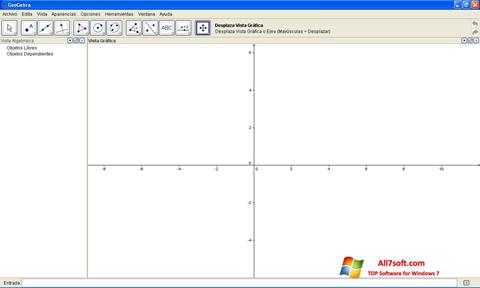 لقطة شاشة GeoGebra لنظام التشغيل Windows 7