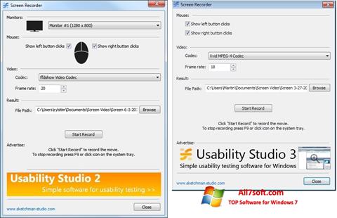 لقطة شاشة Rylstim Screen Recorder لنظام التشغيل Windows 7