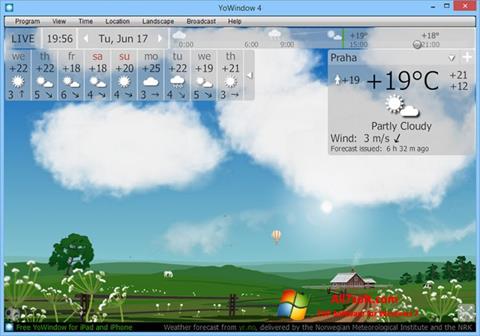 لقطة شاشة YoWindow لنظام التشغيل Windows 7