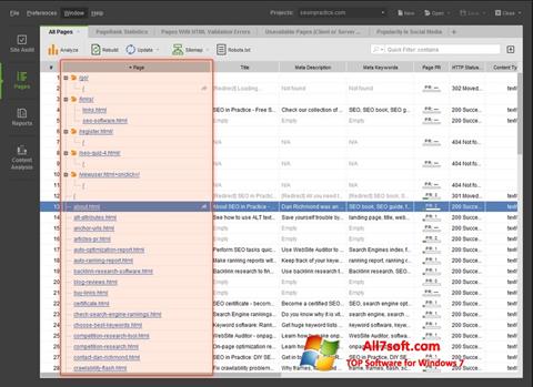 لقطة شاشة Site-Auditor لنظام التشغيل Windows 7