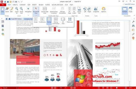 لقطة شاشة Soda PDF لنظام التشغيل Windows 7