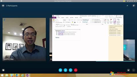 لقطة شاشة Skype for Business لنظام التشغيل Windows 7