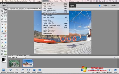 لقطة شاشة Photoshop Elements لنظام التشغيل Windows 7