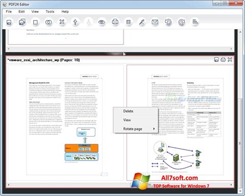لقطة شاشة PDF24 Creator لنظام التشغيل Windows 7