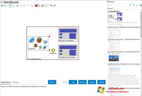 لقطة شاشة Sandboxie لنظام التشغيل Windows 7