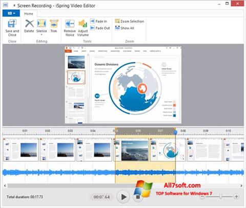 لقطة شاشة iSpring Free لنظام التشغيل Windows 7