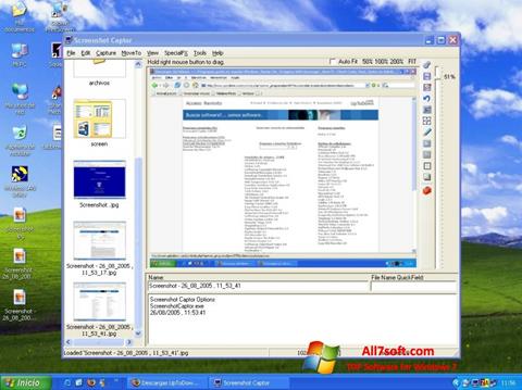 لقطة شاشة Screenshot Captor لنظام التشغيل Windows 7