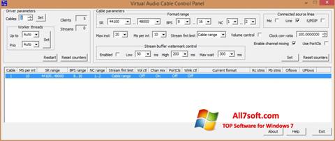لقطة شاشة Virtual Audio Cable لنظام التشغيل Windows 7