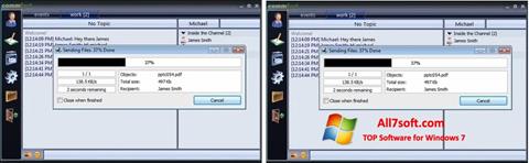 لقطة شاشة CommFort لنظام التشغيل Windows 7